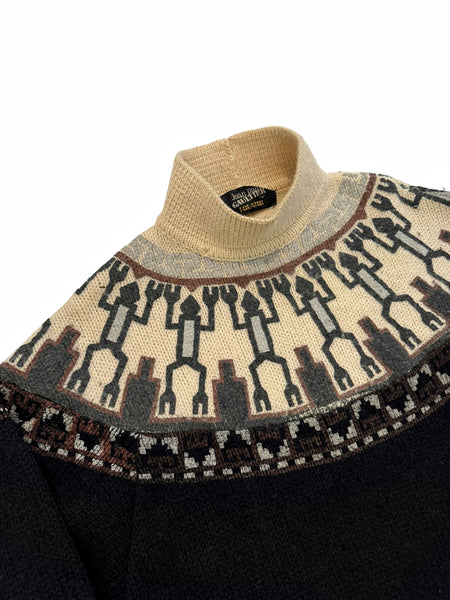 1987 Equator Tribal Alpaca Turtleneck