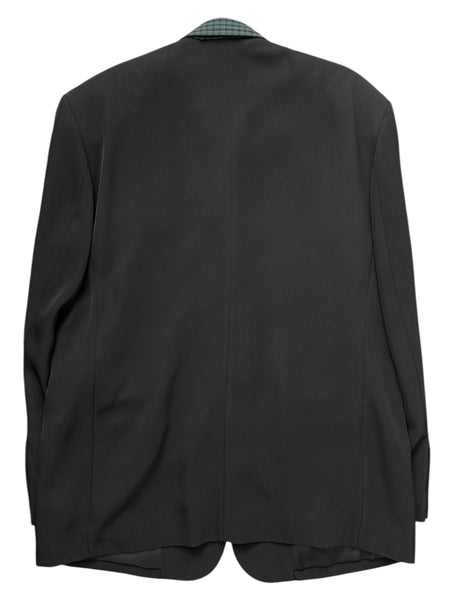 Heavy Triacetate Shirt Collar Oversized Blazer