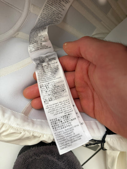 Trash Bag White Laminated Dress