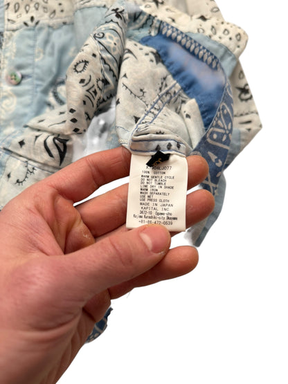 Ice Blue Kerchief Bandana Shirt