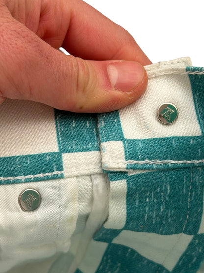 Scribble Damier Checkerboard Pant