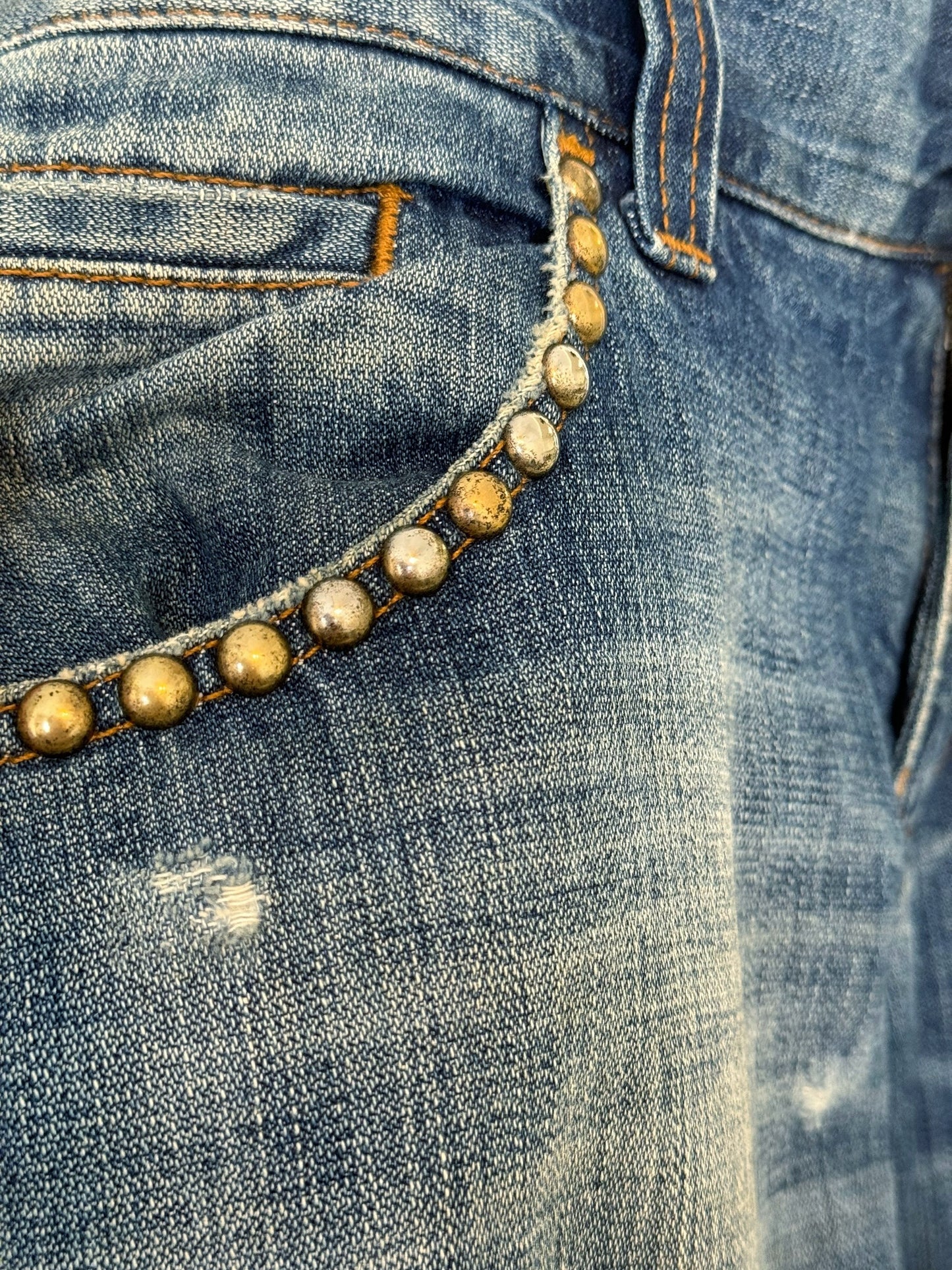 2000’s Runway Studded Thrashed Denims