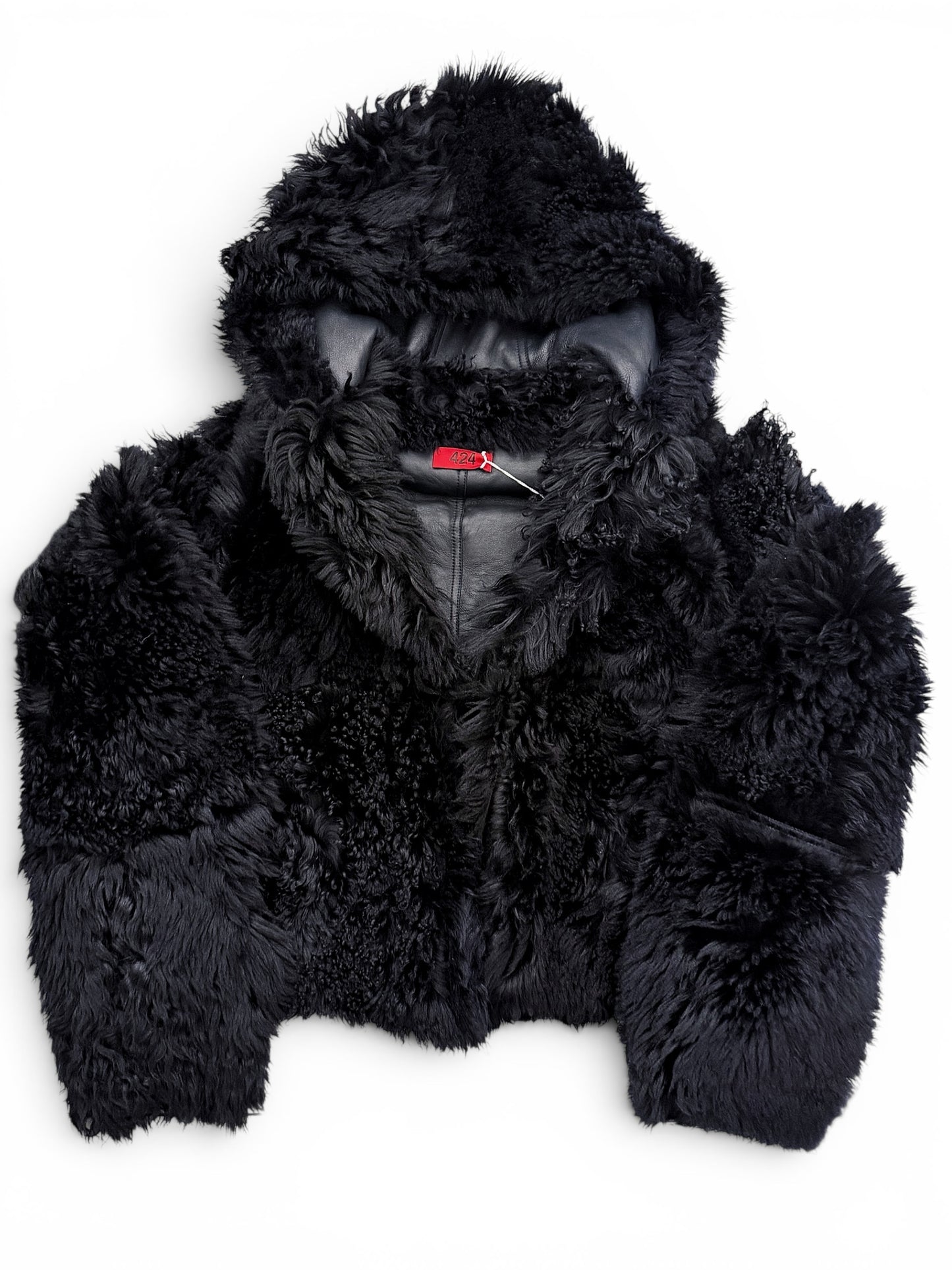 Giant Long Hair Sheep Skin Shearling Bomber