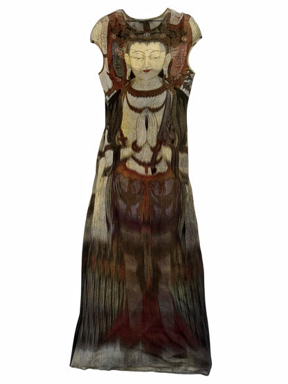 SS1997 Buddha Mesh Maxi Dress