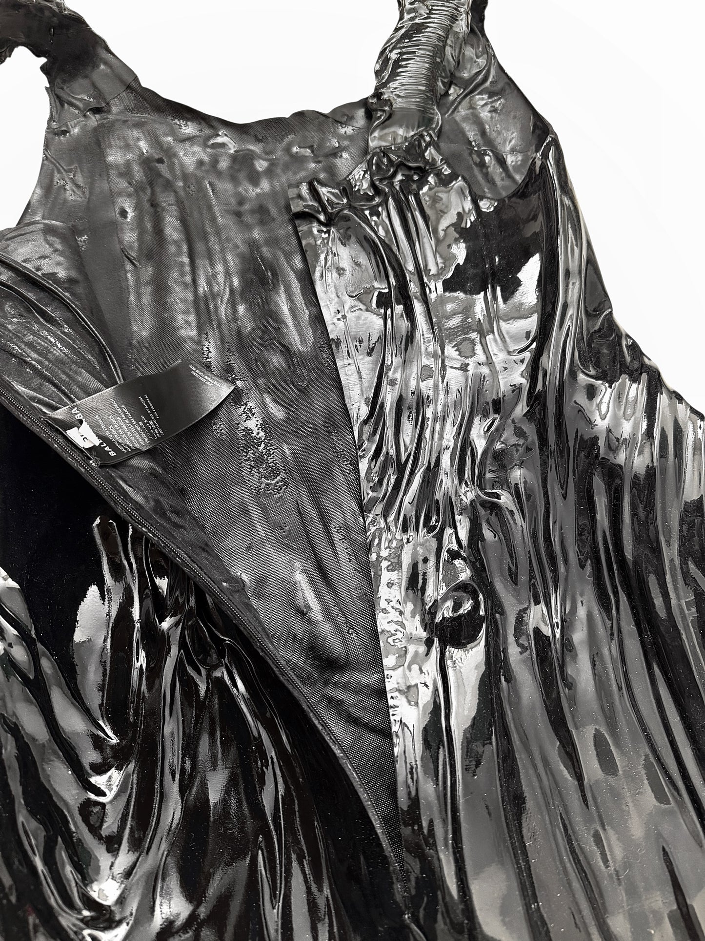 2024 Liquid 3D Molded Latex MIDI Runway Dress