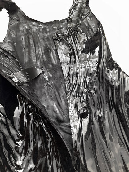 2024 Liquid 3D Molded Latex MIDI Runway Dress
