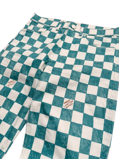 Scribble Damier Checkerboard Pant