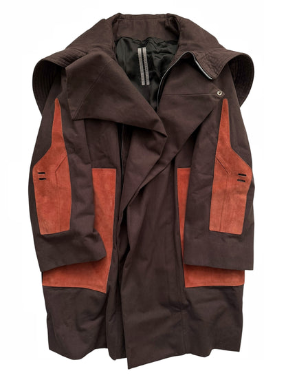 2019 Larry Giant Sisy Parka Suede Panels