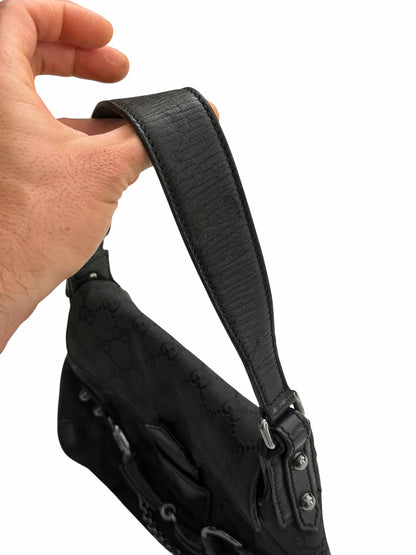 Tom Ford Era Horse Bit Hobo Canvas Bag