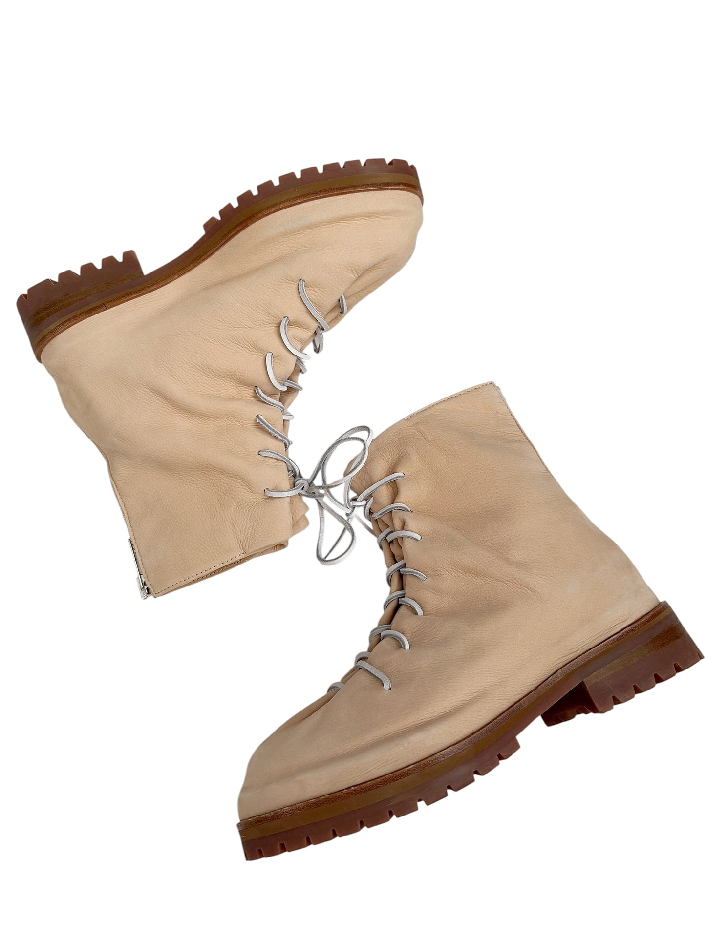 Tan Neutral Italian Leather Lace Marathon