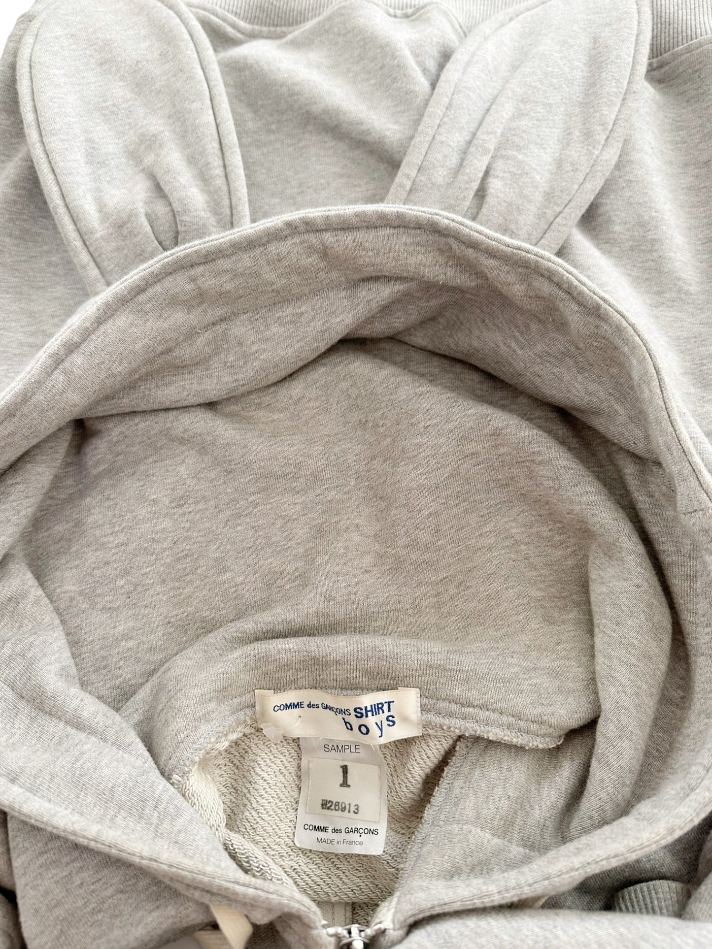 AW18 SAMPLE Bunny Ear Zip Hoodie