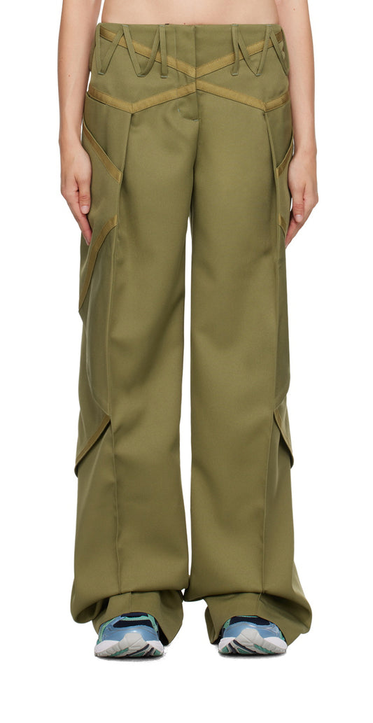 Green Waterfall Baggy Trouser