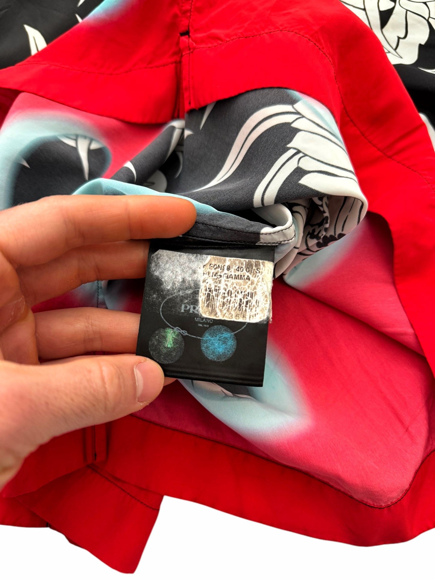 2018 Sample Viscose Flame Hawaiian Camp Shirt