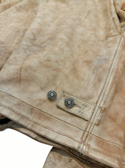 Distressed Leather “Carhartt” Work Jacket W Vest