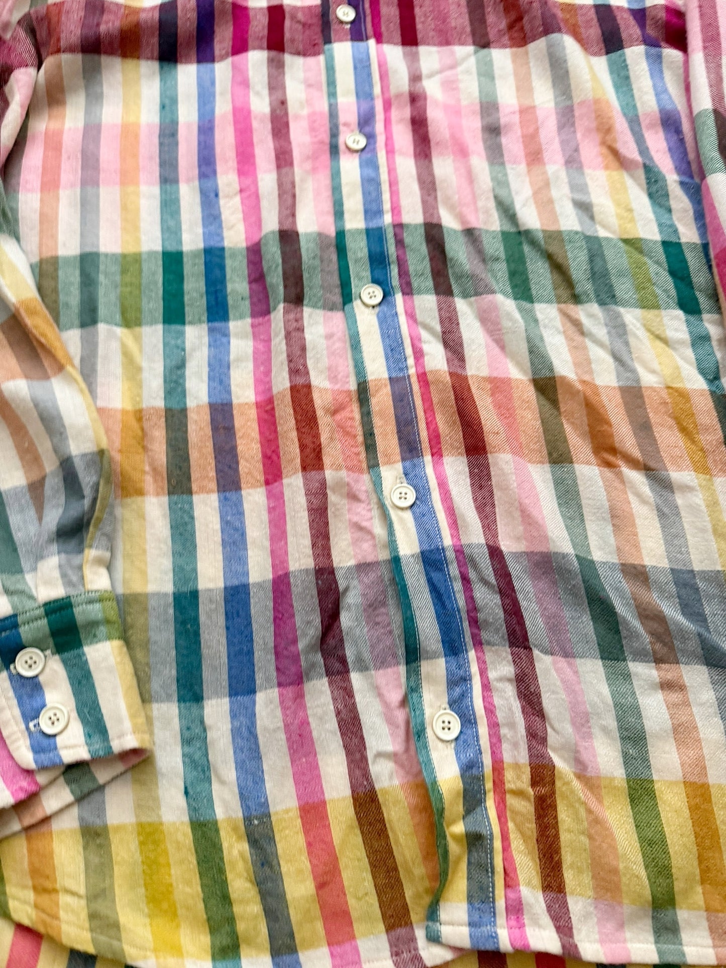 Pashmina Cashmere Madras Pattern Shirt