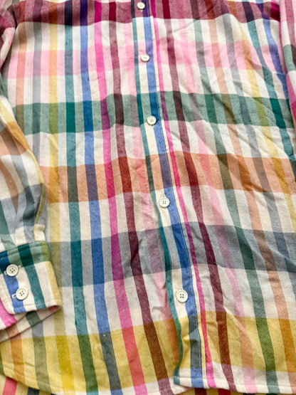 Pashmina Cashmere Madras Pattern Shirt