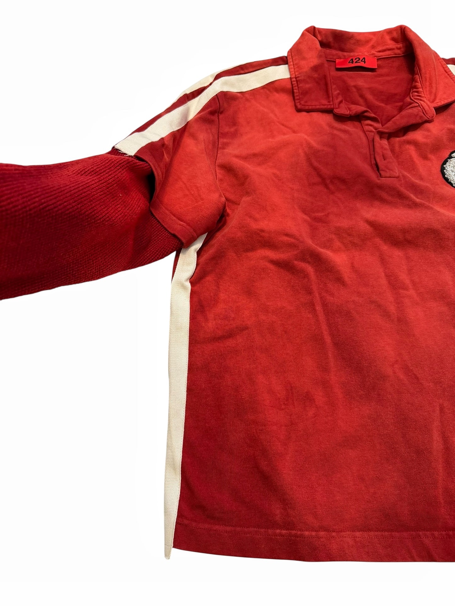 Overdyed Crest Rugby Longsleeve Thermal Shirt
