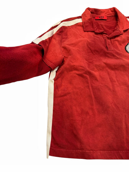 Overdyed Crest Rugby Longsleeve Thermal Shirt