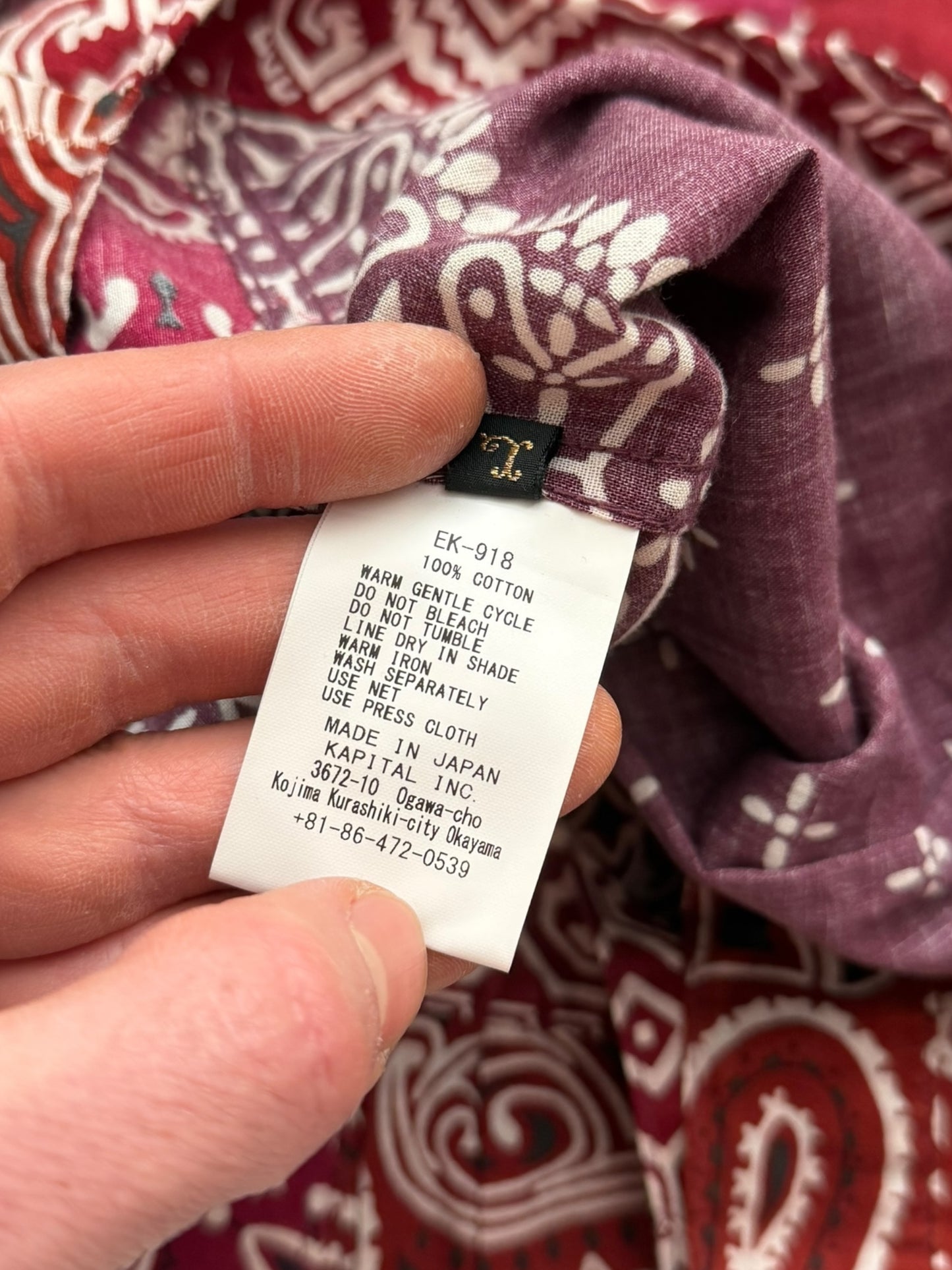 Red/Purple Bandana Kerchief Trucker Jacket