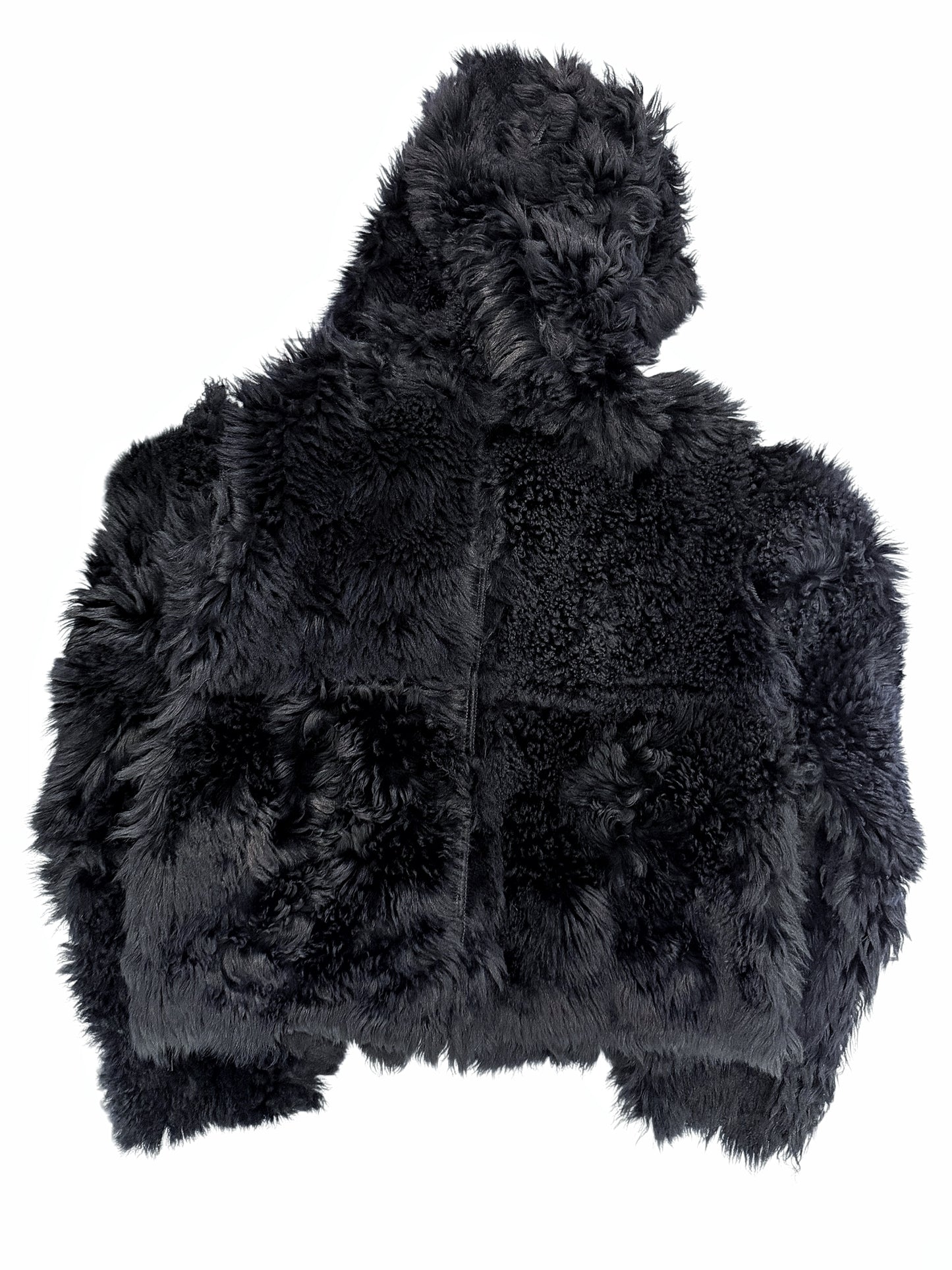 Giant Long Hair Sheep Skin Shearling Bomber