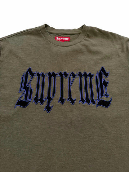 Olive Old English Cut Sew Shirt