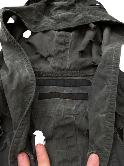 Blade Cut Layer Hooded Jacket