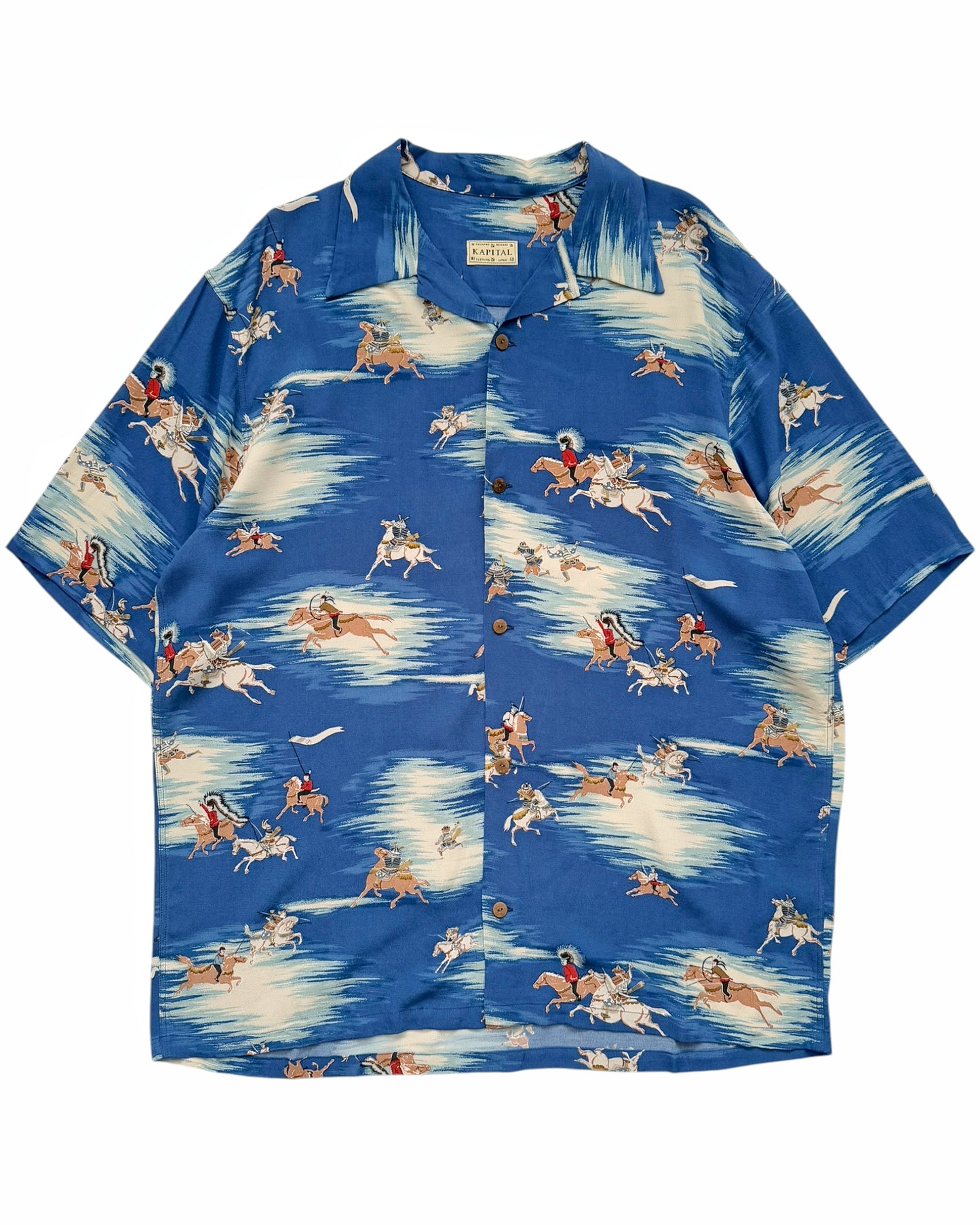 Rayon Blue Kamikaze Aloha Shirt