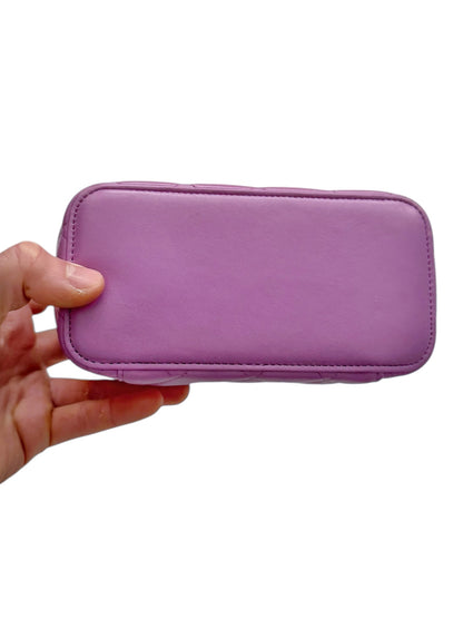 2022 Sheepskin Pink Pearl Chain Square Bag