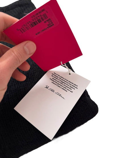 Cashmere Black Nimbus Pocket Crewneck Sweater