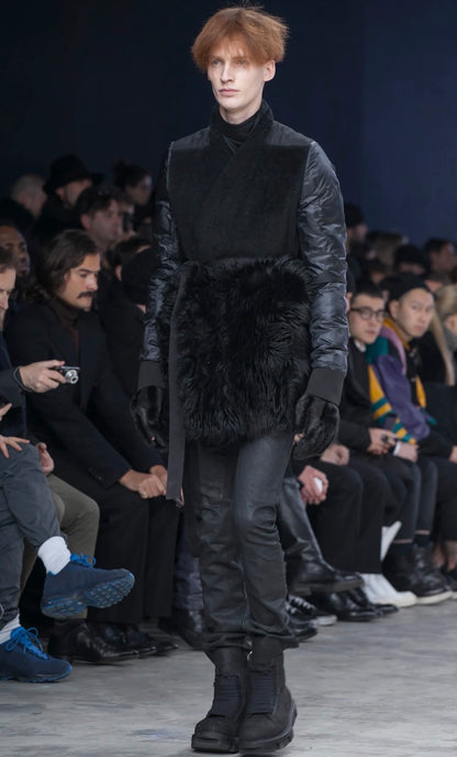 FW13 Plinth Runway Vein Leather Megatooth Combat Boot