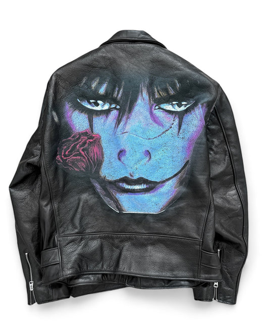 x Schott THE CROW Painting Perfecto Leather Jacket