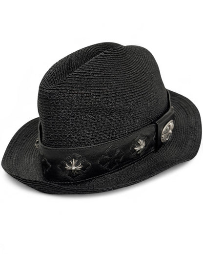 Cross Silver Lamb Belt Fedora