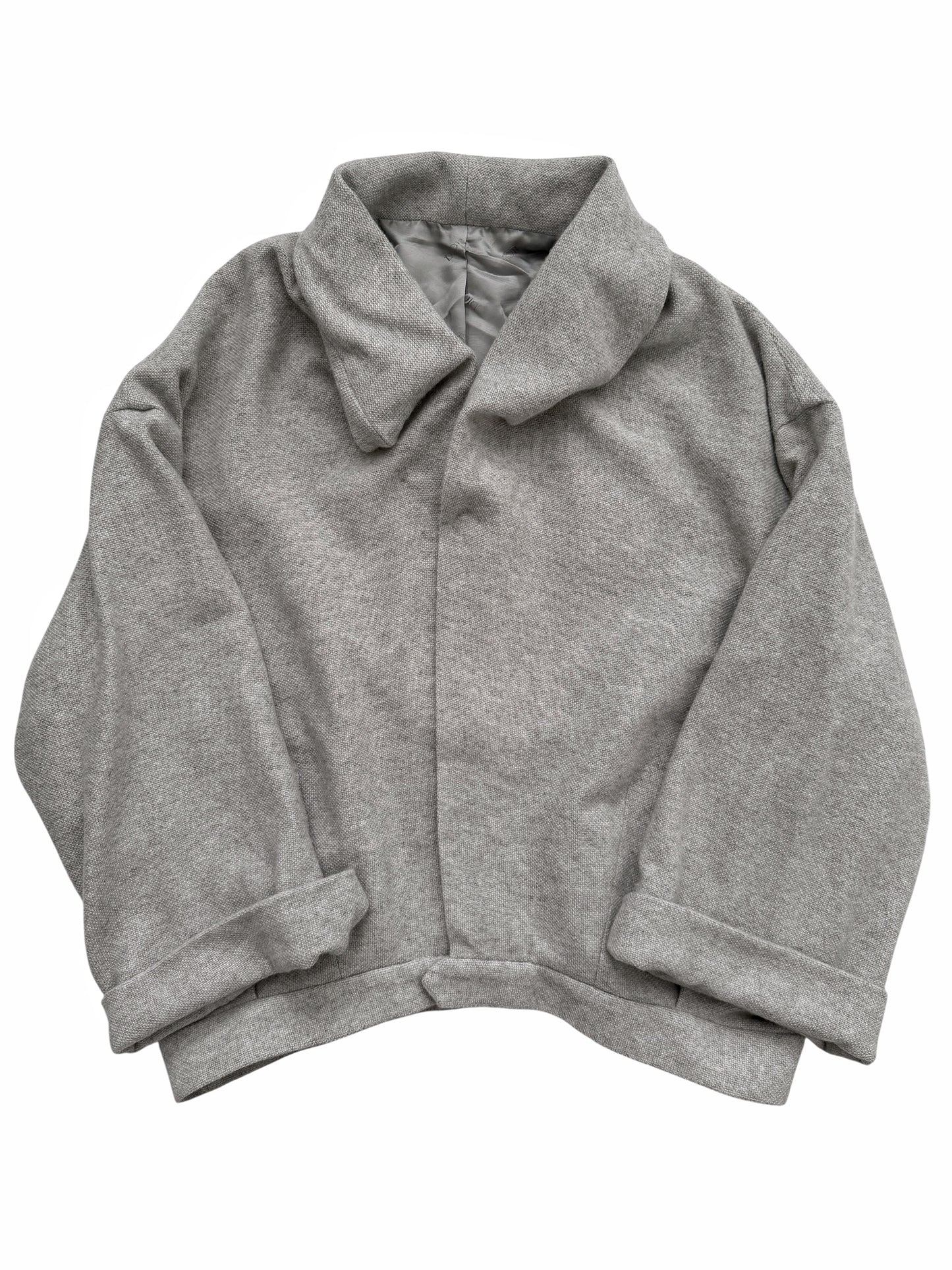 Cashmere Ruche Collar Jacket