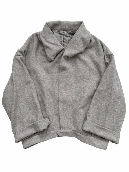 Cashmere Ruche Collar Jacket
