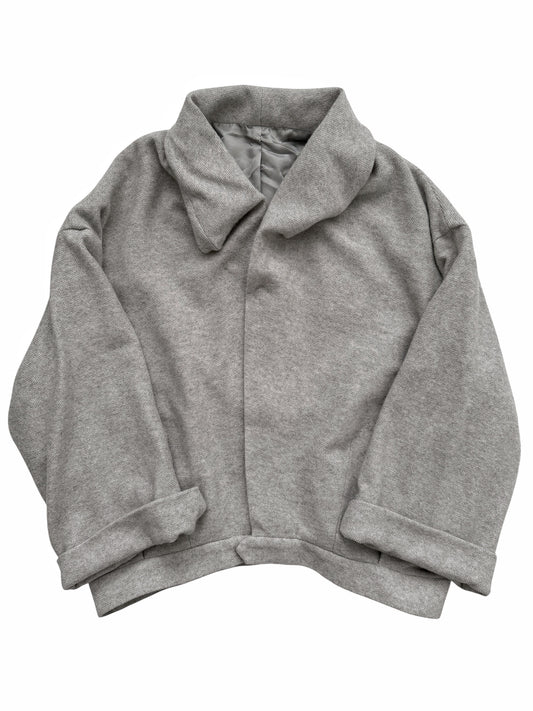 Cashmere Ruche Collar Jacket