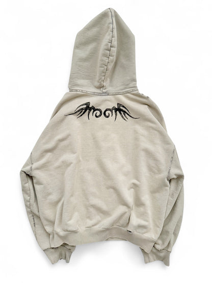 2024 Y2K Tattoo Sharpie Tribal Crop Hoodie