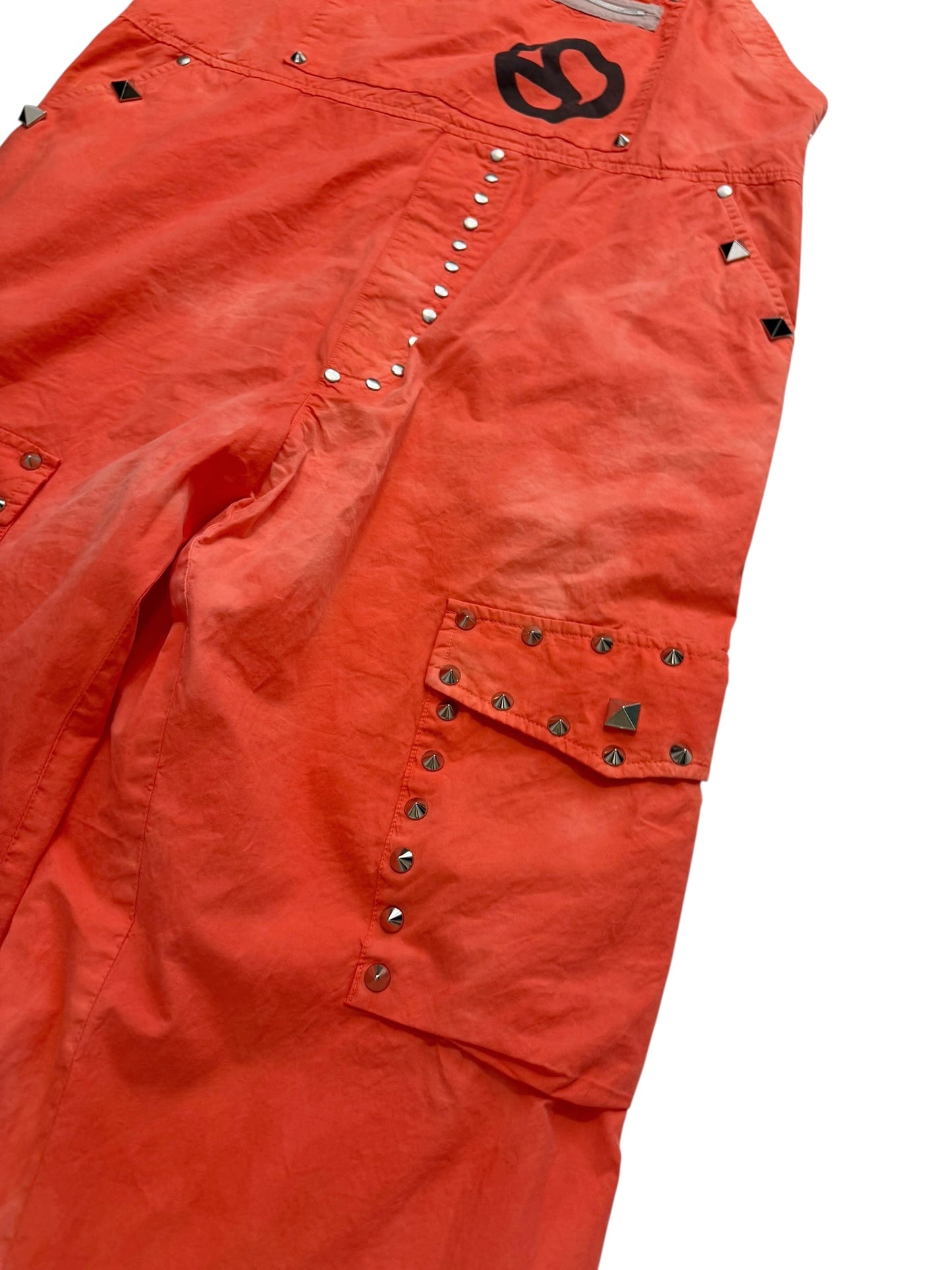 Cotton Studded Dye Overalls