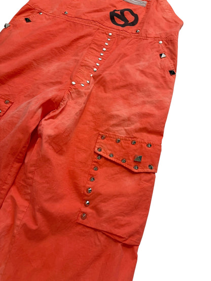 Cotton Studded Dye Overalls