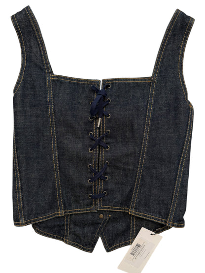 Denim Bustier Corset Top