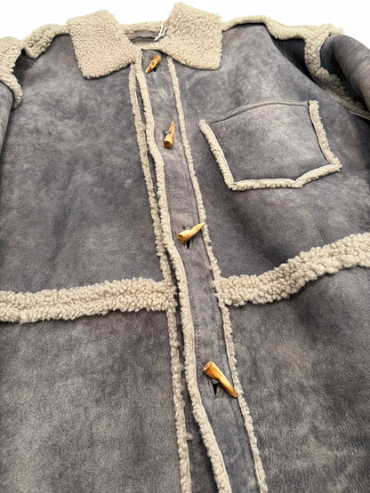 French Lamb Shearling Paneled Jacket