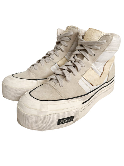 Zephyr Hi Top G Pattern Ivory Sneaker