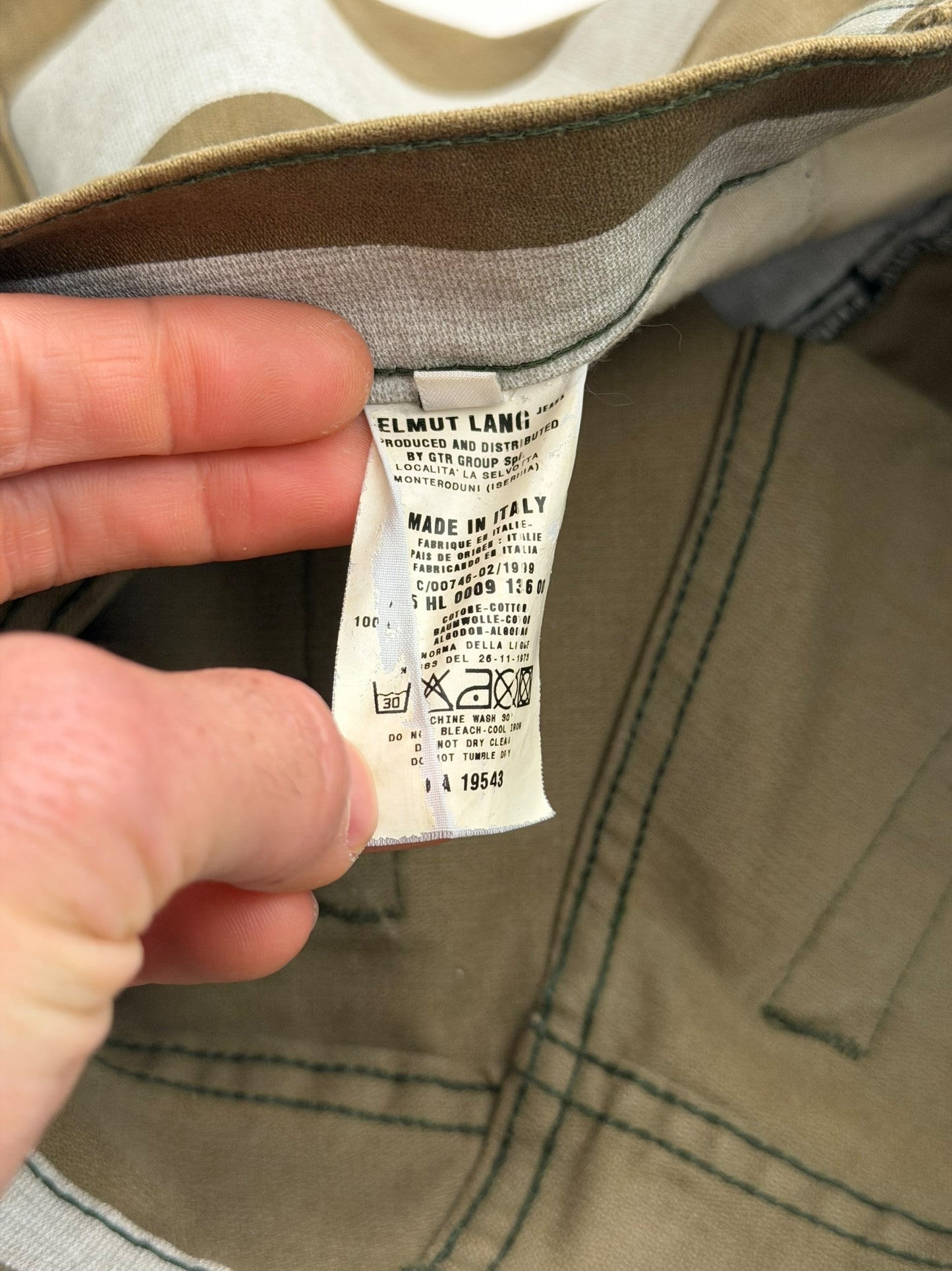 1999 Prisoner Striped Denim Pants