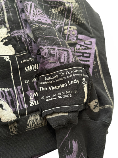 Collage Patchwork Zip Hoodie