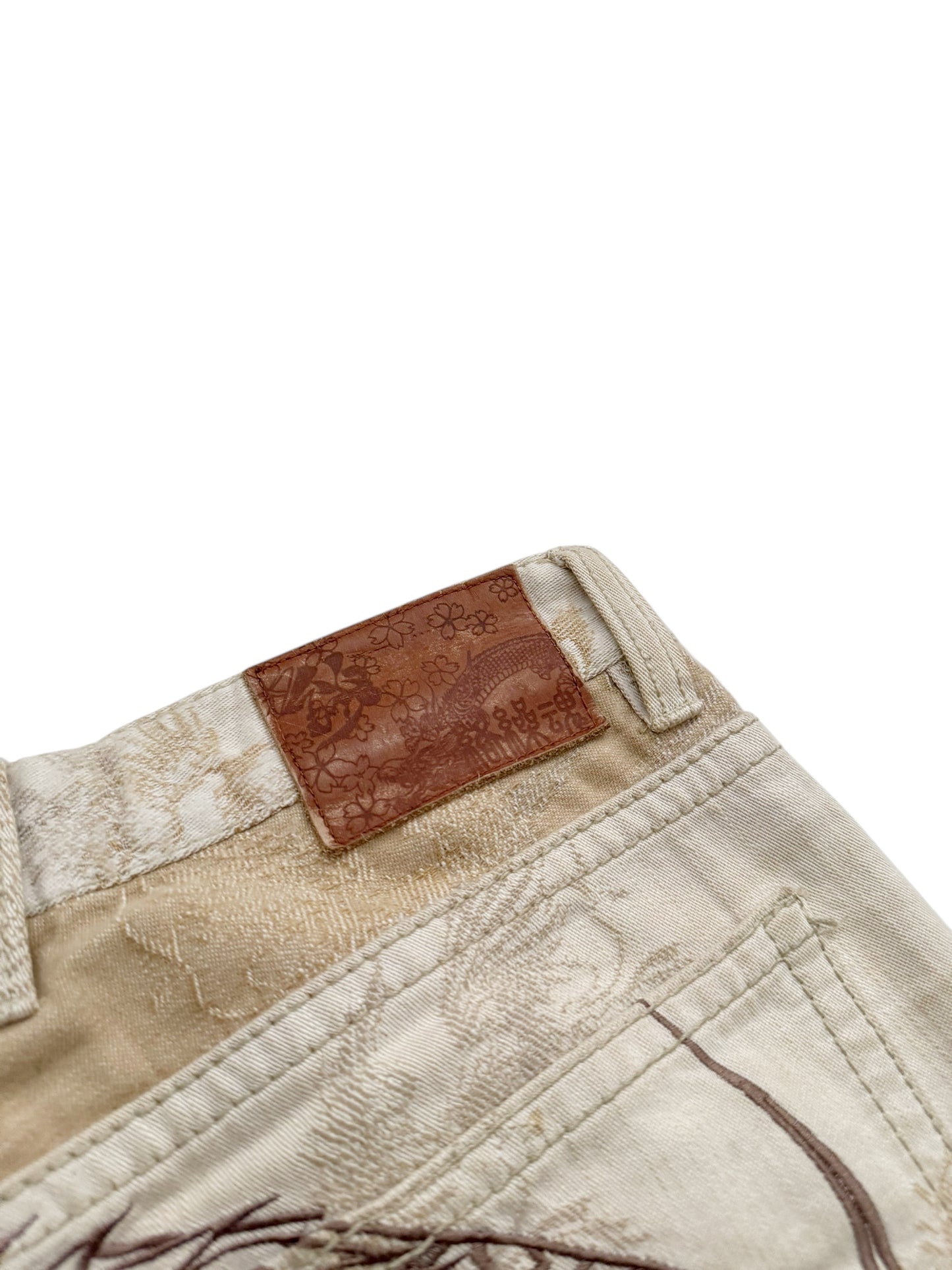 Sandy Jacquard Embroidered Dragon