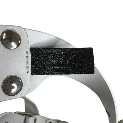 Bondage Chest Harness Leather White