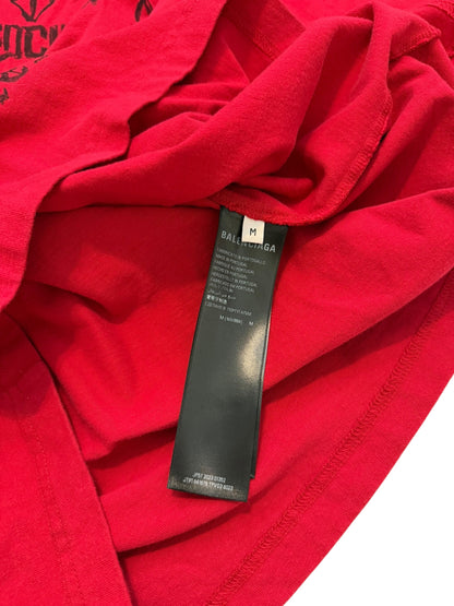 DIY Metal Goth Logo Red Shirt