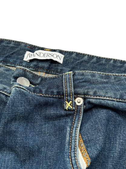 Cinched Baggy Indigo Denim