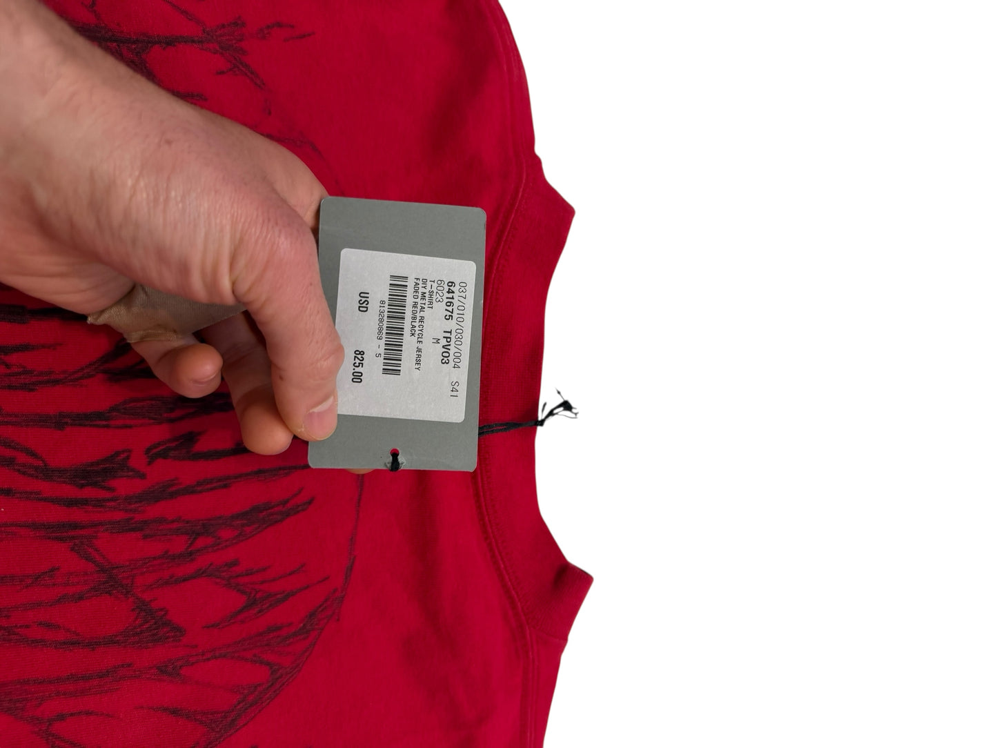 DIY Metal Goth Logo Red Shirt