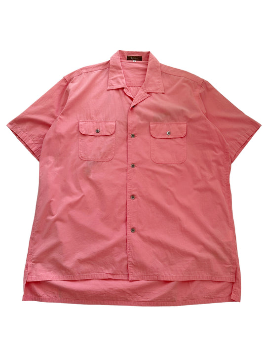 Pink Chambray Oversized Shirt