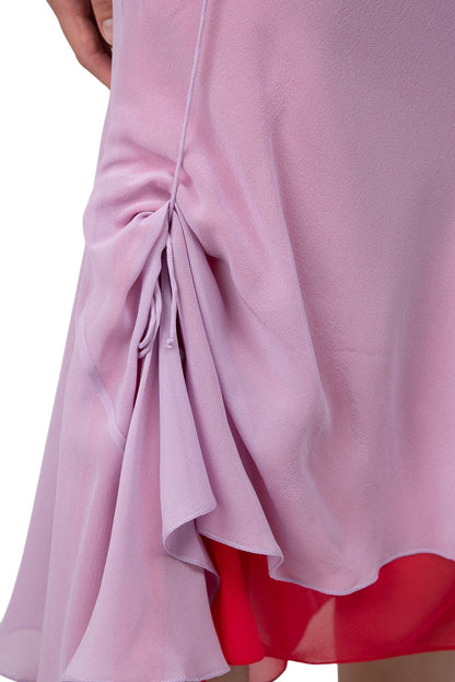 Mirka Silk Skirt Pink Red